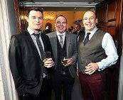 James Byrne with Colum  Harmon & Darren Greene